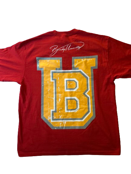 Red BU Glitch T-Shirt