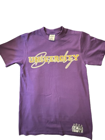 Purple BU Glitch T-Shirt