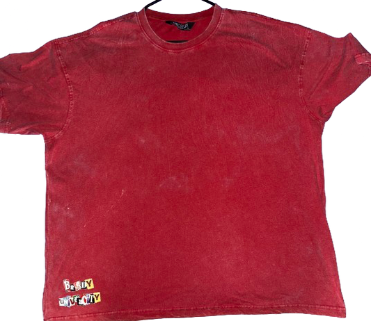 Red B.U Oversized T-Shirts